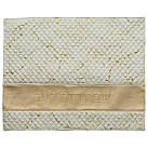 Leather like Challah Cover  White/Gold