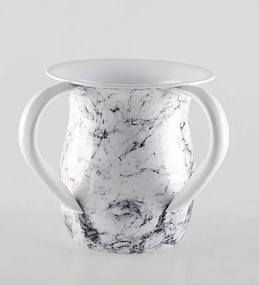 Porcelain Wash Cup  with marble effect