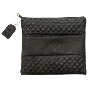 Leather-like Tallit bag black
